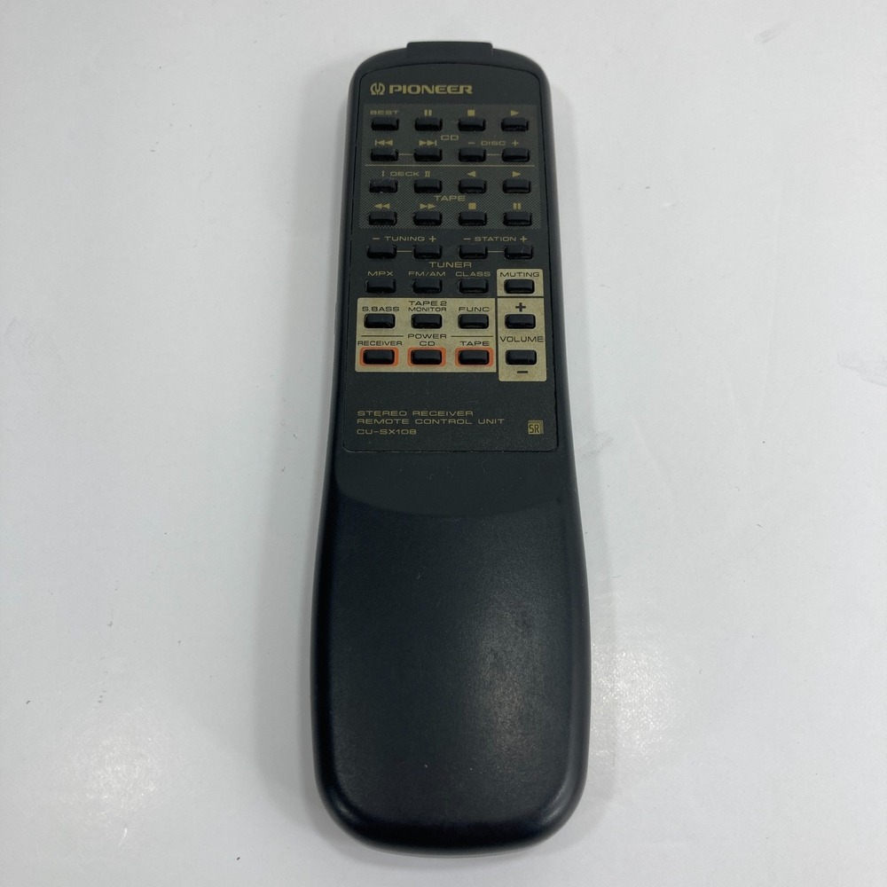 PIONEER CU-SX108 Remote‎ Control For Stereo Receiver Genuine - TESTED